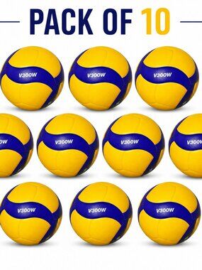 Mikasa V300W Volleyball Ball Professional Volleyball Ball Size 5 pack of 10
